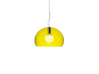 small fl y suspension lamp yellow  