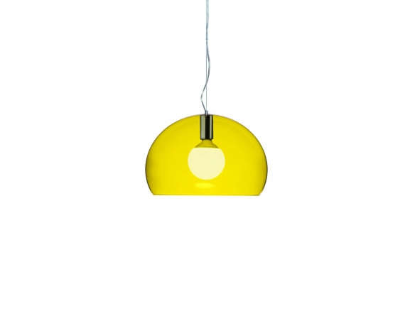 small fl y suspension lamp yellow  