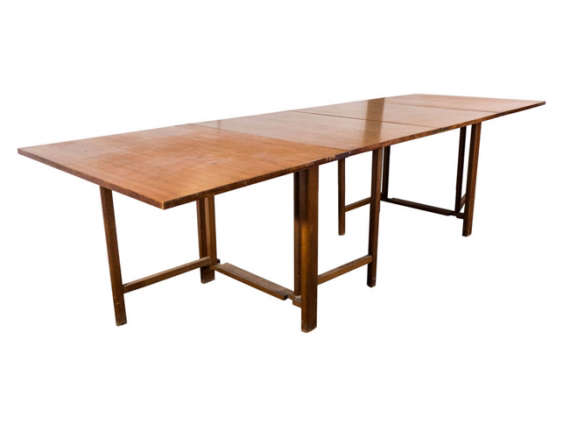 midcentury “maria” folding gateleg dining table 8