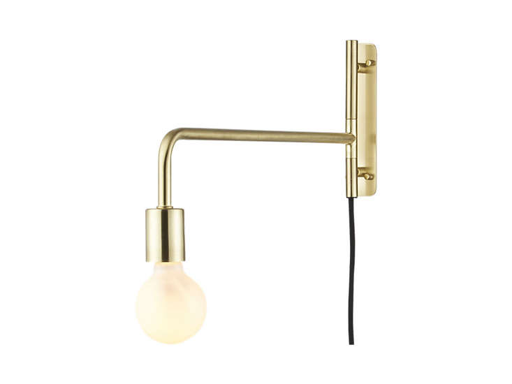 Swing Arm Brass Wall Sconce - Brass Articulated Arm Wall Sconce