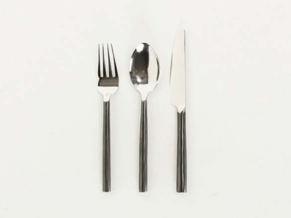 burnished stainless steel dinner fork 8
