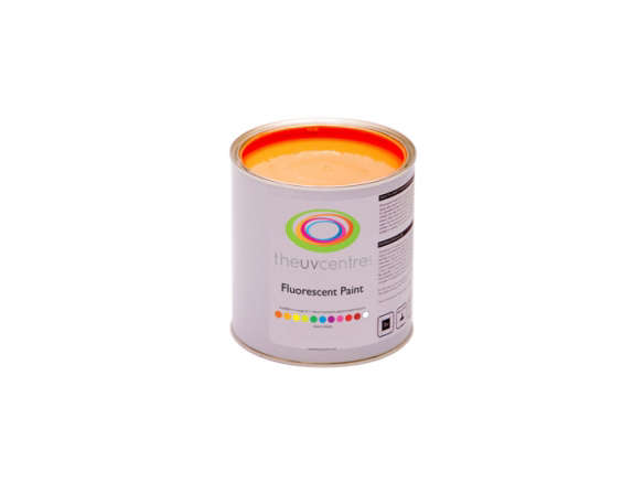 the uv centre dark orange fluorescent paint 8