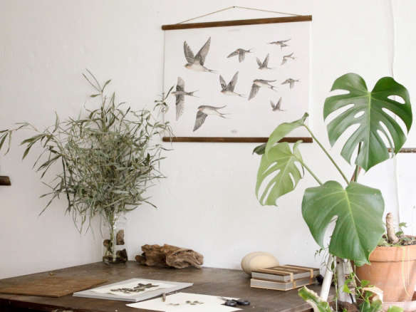 andorinhas – flying swallows poster – handmade vintage inspired bir 8