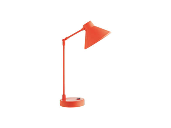 bobby fluorescent orange metal desk lamp 8