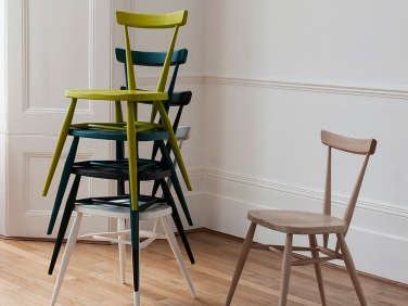 ercol oringinals stacking chairs in room   376x282