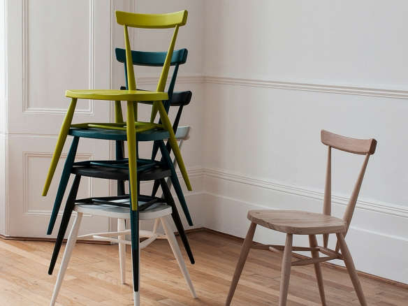 ercol oringinals stacking chairs in room   584x438