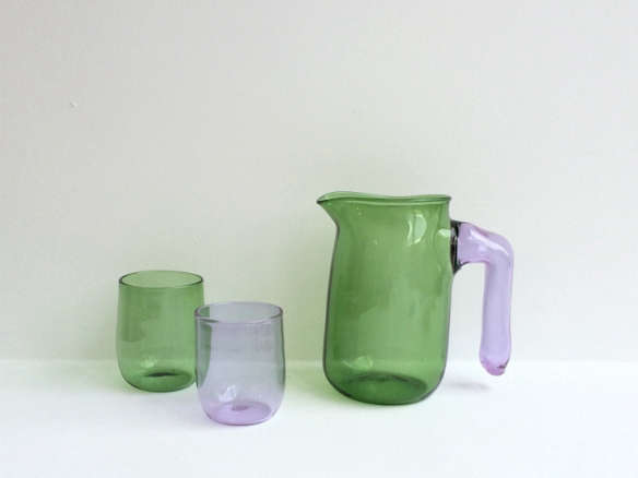 set of glass jug and cups 8