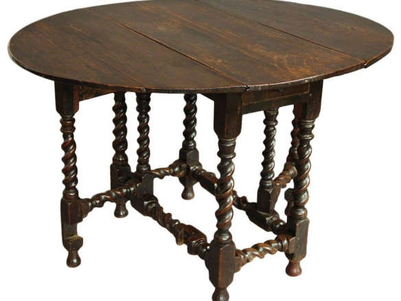 late 17th century oak gateleg table 8