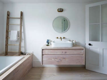 Steal This Look A London Bathroom Clad in Dinesen Wood portrait 3