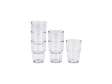 10 Easy Pieces SpaceSaving Stackable Drinking Glasses portrait 17
