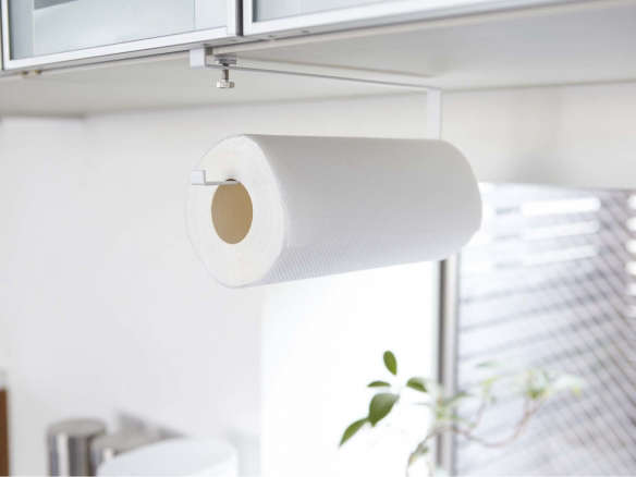 yamazaki usa plate under shelf paper towel holder 8