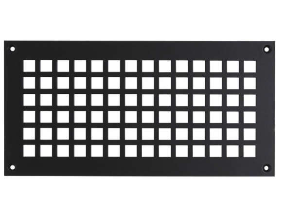 lattice aluminum grille – matte black 8