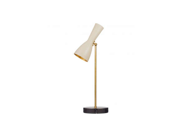 Brass Brothers Wormhole Table Lamp  CreamGold portrait 3
