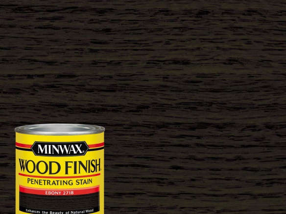 minwax  1 qt. wood finish ebony oil based interior stain 8