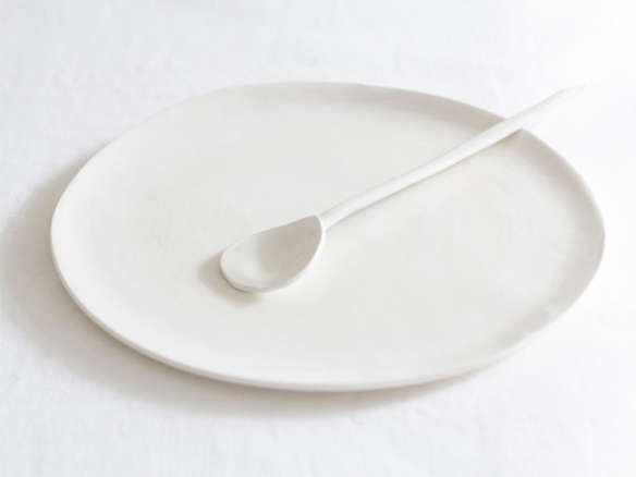 handmade white ceramic platter 8