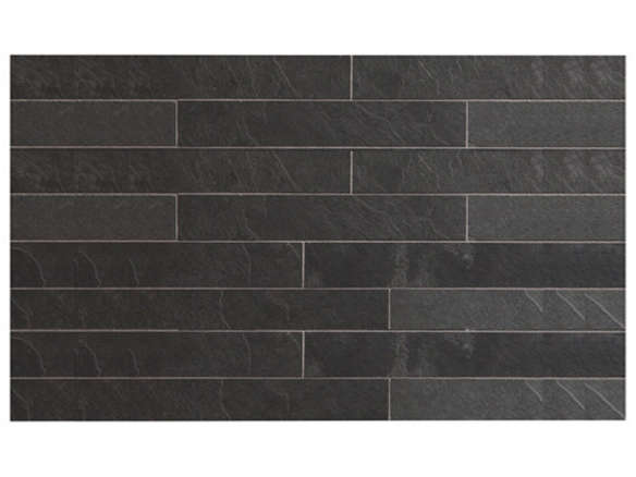 Montauk Black 2 In X 12 Natural Cleft, Montauk Black Slate Tile