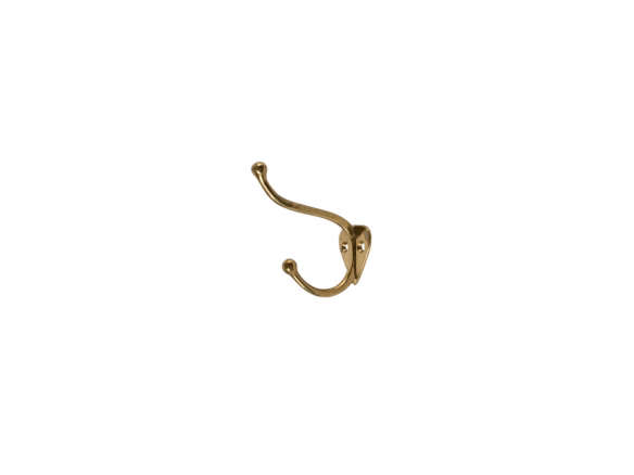 classic brass coat hooks, c1910 8