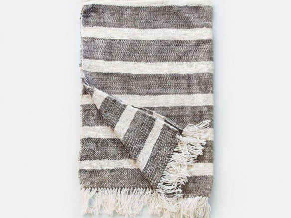 organic cotton tea towels – grey stripes 8