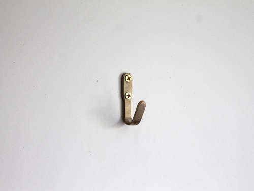 counter space’s raw brass wall hook 8