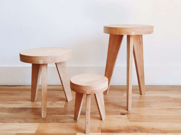 counter space’s oak stools 8