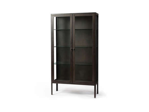 paulson modern industry antique iron glass display cabinet 8