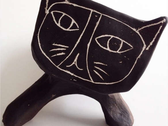 paula greifs sculptural black cats 8