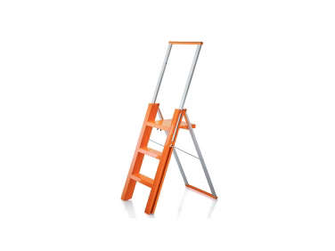 flo folding step ladder orange  