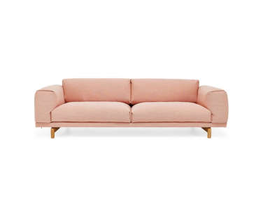 muuto pink rest sofa large  