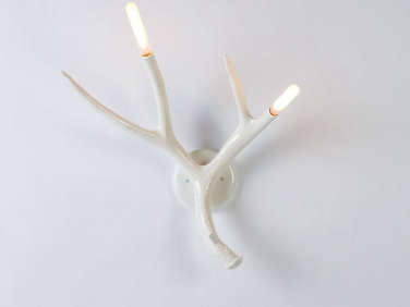 RH Antler Sconce Frosted  