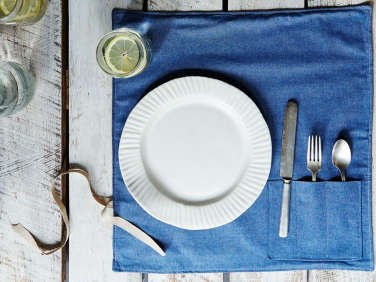 food 52 denim flatware pocket tablemat  
