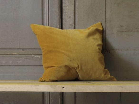 double sided velvet saffron yellow cushion covers 8