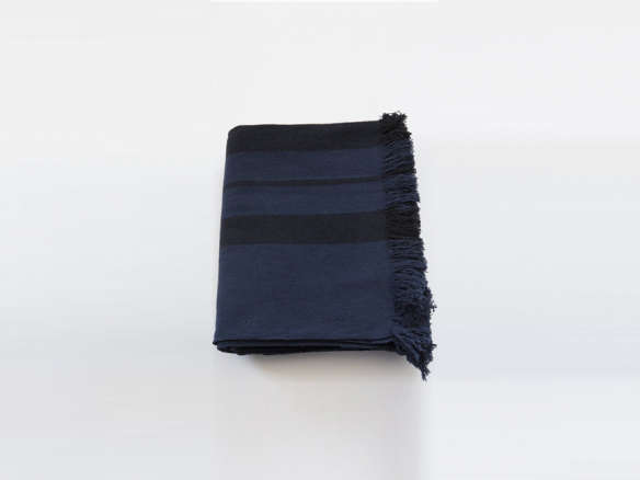 khadi indigo / black blanket 8