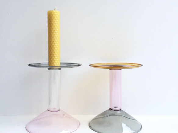 glass candle holders 8