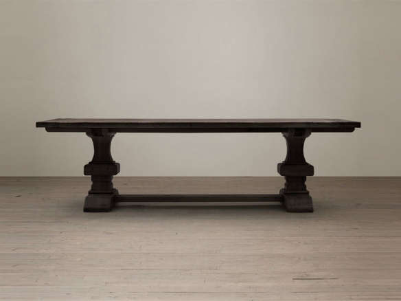 reclaimed russian oak baluster rectangular extension dining table 8