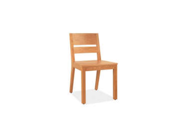 room and board afton chairs with wood seat  