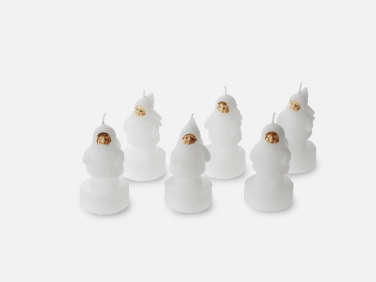 snow doll candles german  