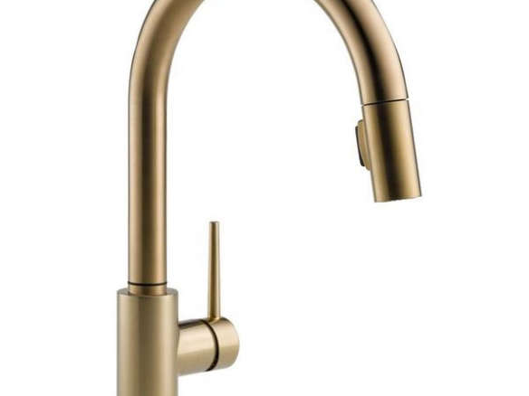 delta trinsic single handle pull down kitchen faucet 8