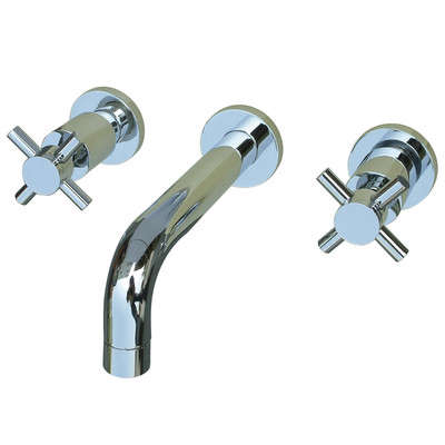 Elements of Design Concord Double Handle Wall Mount Sink Faucet KS812DX