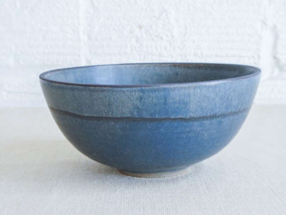 victoria morris pottery blue grey bowl 8