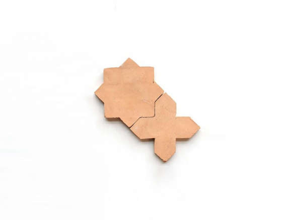 cle tile belgian terracotta star and cross  