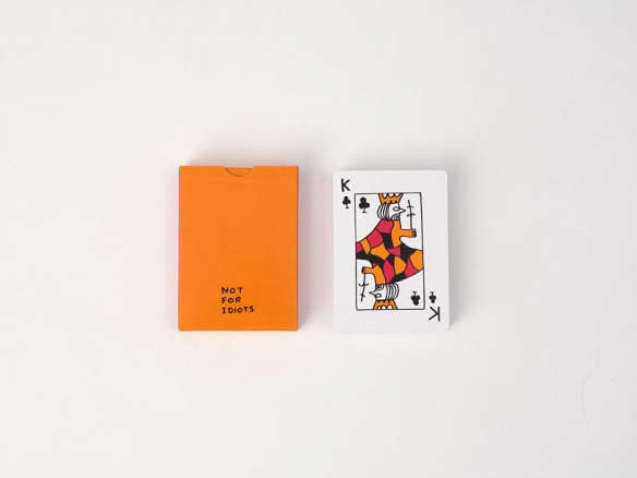 david shrigley painted playing cards  