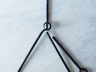 food52 hand forged triangle dinner bell  