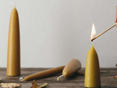 future kept stubby beeswax candles cover    