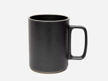 hasami porcelain mug black  