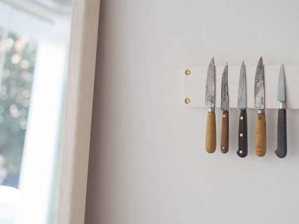 jacob may wall mounted bleached maple knife strip  