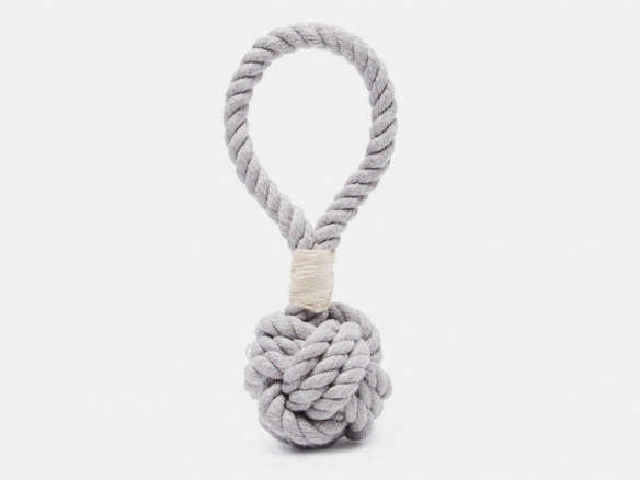 max bone’s grey small hobie nautical knot rope tug toy 8