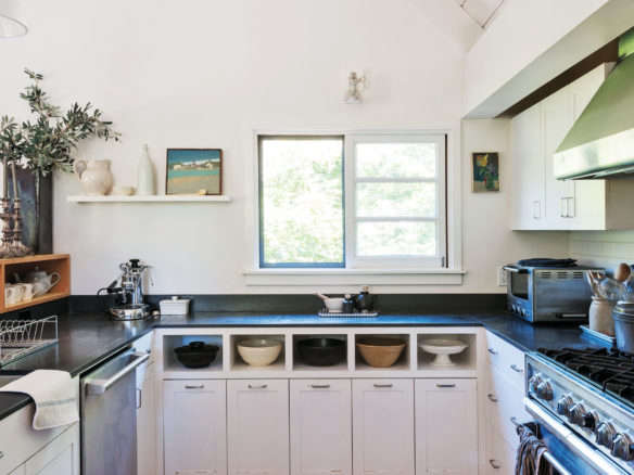 Steal This Look A Stylish Camp Kitchen in a Plywood Summer Cabin portrait 19