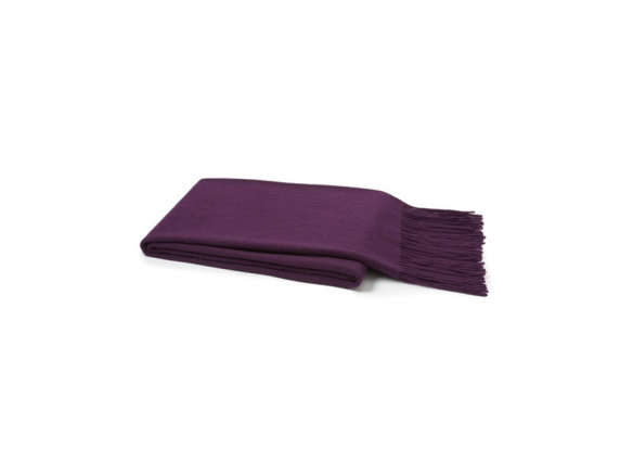 one kings lane solid cashmere throw purple  