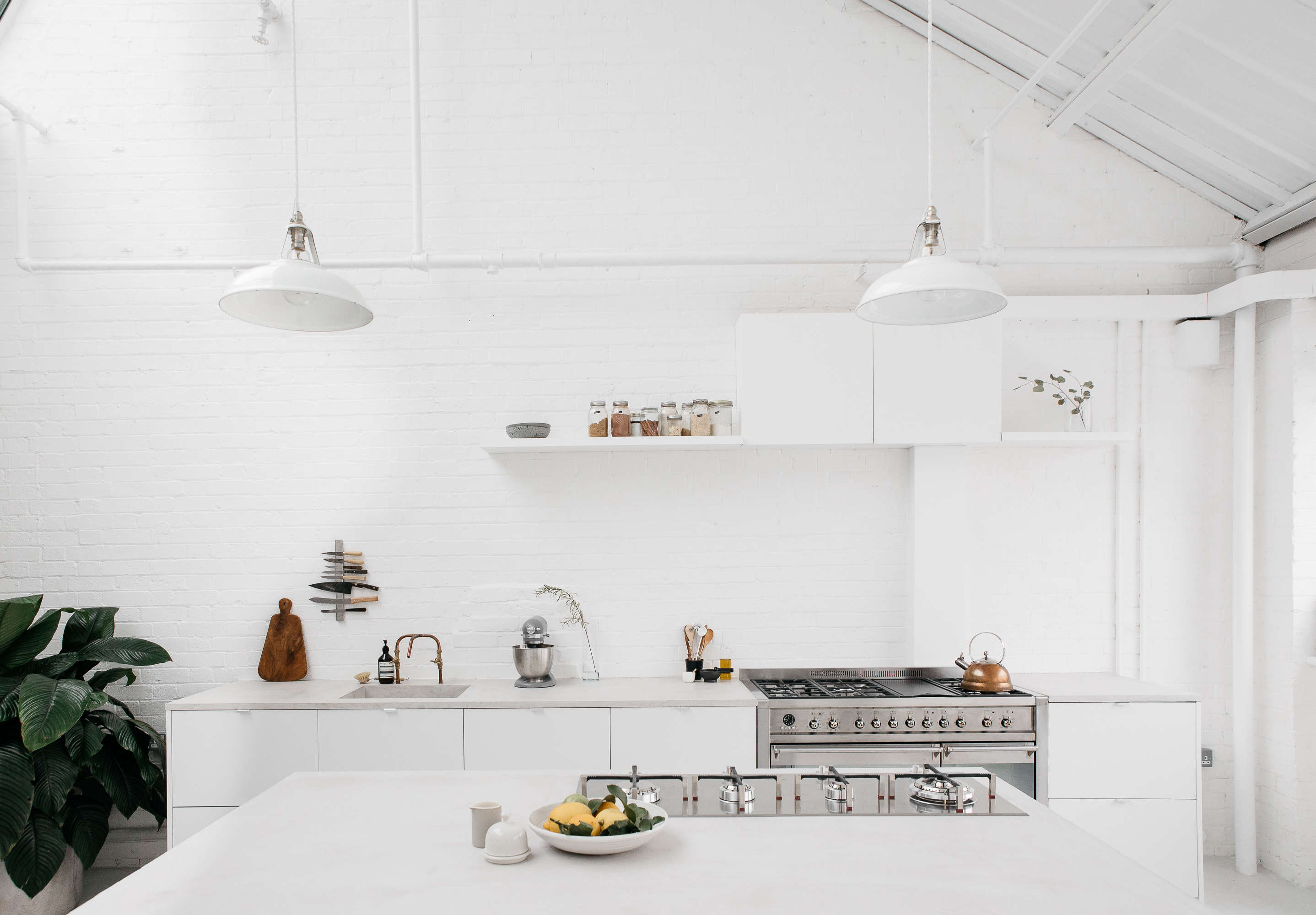 Steal This Look: All-White Industrial Kitchen in London, Ikea Hacks