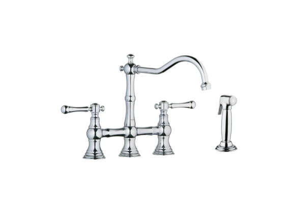 grohe 20158000 chrome bridgeford kitchen faucet  